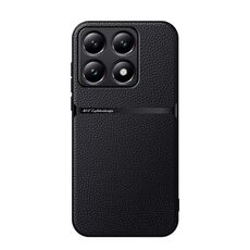 Per Xiaomi 14T Custodia per telefono antiurto magnetica in pelle Litchi con copertura completa (nera)