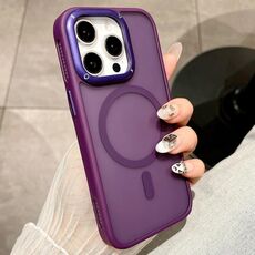 Per iPhone 15 Pro Max Custodia antiurto MagSafe con dissipazione del calore (viola)
