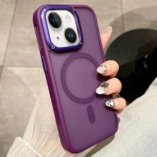 Per iPhone 15 Custodia antiurto MagSafe con dissipazione del calore (viola)