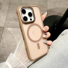 Per iPhone 16 Pro Max Custodia antiurto MagSafe con dissipazione del calore (oro deserto)