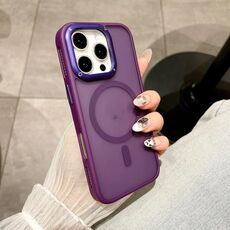 Per iPhone 16 Pro Custodia antiurto MagSafe con dissipazione del calore (viola)