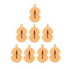 8 pezzi/set Strumento per la riduzione del volume dello strumento sordina per violino (colore pompelmo)