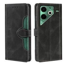 Per Tecno Pova 6 Neo 4G Custodia in pelle con fibbia magnetica Skin Feel (nero)
