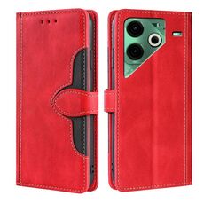 Per Tecno Pova 6 Neo 4G Custodia in pelle con fibbia magnetica Skin Feel (rosso)