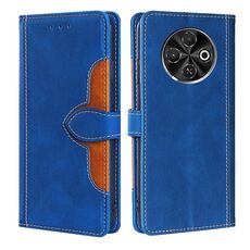 Per Tecno Spark 30C 4G Custodia in pelle con fibbia magnetica Skin Feel (blu)