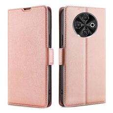 Per Tecno Spark 30C 4G Custodia in pelle con fibbia laterale ultrasottile e flip orizzontale (oro rosa)