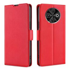 Per Tecno Spark 30C 4G Custodia in pelle con fibbia laterale ultrasottile e flip orizzontale (rosso)