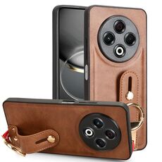 Per Tecno Spark 30 4G Custodia in pelle con cinturino posteriore per telefono (marrone)