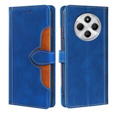 Per Redmi 14C 4G Custodia in pelle con fibbia magnetica Skin Feel (blu)