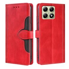 Per Xiaomi 14T 5G Custodia in pelle con fibbia magnetica Skin Feel (rosso)