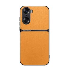 Per Honor 60 Custodia per telefono antiurto magnetica in pelle Litchi con copertura completa (giallo)