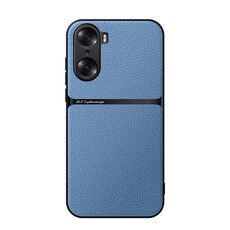 Per Honor 60 Custodia per telefono antiurto magnetica in pelle Litchi con copertura completa (blu)