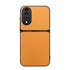 Per Honor 80 Custodia per telefono antiurto magnetica in pelle Litchi con copertura completa (giallo)