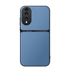 Per Honor 80 Custodia per telefono antiurto magnetica in pelle Litchi con copertura completa (blu)