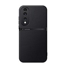 Per Honor 80 Pro Custodia per telefono antiurto magnetica in pelle Litchi con copertura completa (nera)