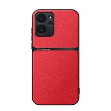 Per Honor 80 SE Custodia per telefono antiurto magnetica in pelle Litchi con copertura completa (rossa)