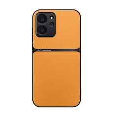 Per Honor 80 SE Custodia per telefono antiurto magnetica in pelle Litchi con copertura completa (giallo)