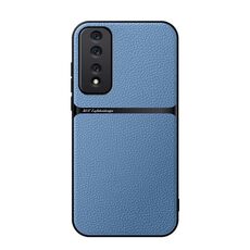 Per Honor 80 GT Custodia per telefono antiurto magnetica in pelle Litchi con copertura completa (blu)