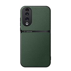 Per Honor 90 Custodia per telefono antiurto magnetica in pelle Litchi con copertura completa (verde)