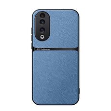 Per Honor 90 Custodia per telefono antiurto magnetica in pelle Litchi con copertura completa (blu)