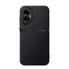 Per Honor 300 Custodia per telefono antiurto magnetica in pelle Litchi con copertura completa (nera)
