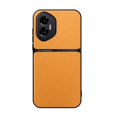 Per Honor 300 Custodia per telefono antiurto magnetica in pelle Litchi con copertura completa (giallo)