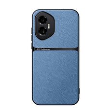 Per Honor 300 Custodia per telefono antiurto magnetica in pelle Litchi con copertura completa (blu)