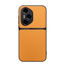 Per Honor 300 Pro Custodia per telefono antiurto magnetica in pelle Litchi con copertura completa (giallo)