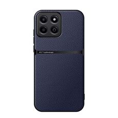 Per Honor Play 60 Plus / 200 Smart Litchi Leather Magnetic Full Coverage Antiurto Custodia per telefono (blu navy)