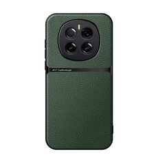 Custodia per telefono antiurto magnetica a copertura totale in pelle Litchi per Honor Magic7 (verde)