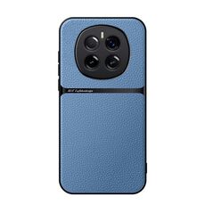 Custodia per telefono antiurto magnetica a copertura totale in pelle Litchi per Honor Magic7 (blu)