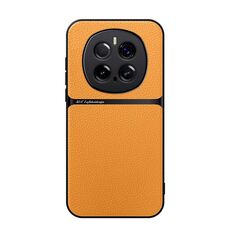 Per Honor Magic7 Pro Custodia per telefono antiurto magnetica in pelle Litchi con copertura completa (giallo)