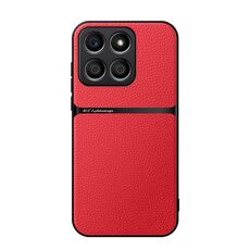 Per Honor X8b Custodia per telefono antiurto magnetica in pelle Litchi con copertura completa (rossa)