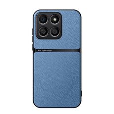 Per Honor X8b Custodia per telefono antiurto magnetica in pelle Litchi con copertura completa (blu)