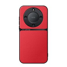 Per Honor X9a Custodia per telefono antiurto magnetica in pelle Litchi con copertura completa (rossa)