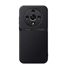 Per Honor X9b Custodia per telefono antiurto magnetica in pelle Litchi con copertura completa (nera)