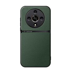 Per Honor X9b Custodia per telefono antiurto magnetica in pelle Litchi con copertura completa (verde)