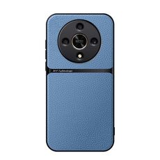 Per Honor X9b Custodia per telefono antiurto magnetica in pelle Litchi con copertura completa (blu)