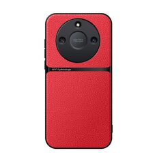 Per Honor X50 Custodia per telefono antiurto magnetica in pelle Litchi con copertura completa (rossa)