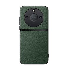 Per Honor X50 Custodia per telefono antiurto magnetica in pelle Litchi con copertura completa (verde)