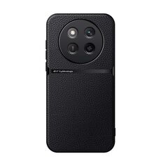 Per Honor X60 Pro Custodia per telefono antiurto magnetica in pelle Litchi con copertura completa (nera)