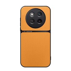 Per Honor X60 Pro Custodia per telefono antiurto magnetica in pelle Litchi con copertura completa (giallo)