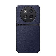 Per Honor X60 Pro Custodia per telefono antiurto magnetica in pelle Litchi con copertura completa (blu navy)