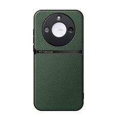 Per Honor X60 Custodia per telefono antiurto magnetica in pelle Litchi con copertura completa (verde)