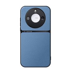 Per Honor X60 Custodia per telefono antiurto magnetica in pelle Litchi con copertura completa (blu)