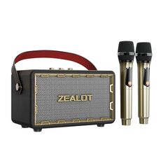 Zealot MT01M Retro Card Altoparlante portatile wireless Bluetooth con doppio microfono (nero)