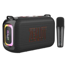 Zealot S85M 50W Altoparlante Bluetooth portatile per esterni con microfono (nero)