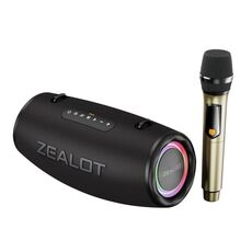 Zealot S87M 80W Altoparlante Bluetooth RGB portatile per esterni con microfono (nero)