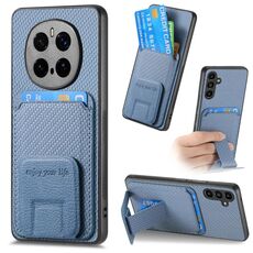 Custodia pieghevole per telefono in fibra di carbonio per Honor Magic7 Pro (blu)