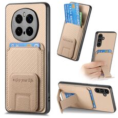 Custodia pieghevole per telefono in fibra di carbonio per Honor Magic7 Pro (cachi)